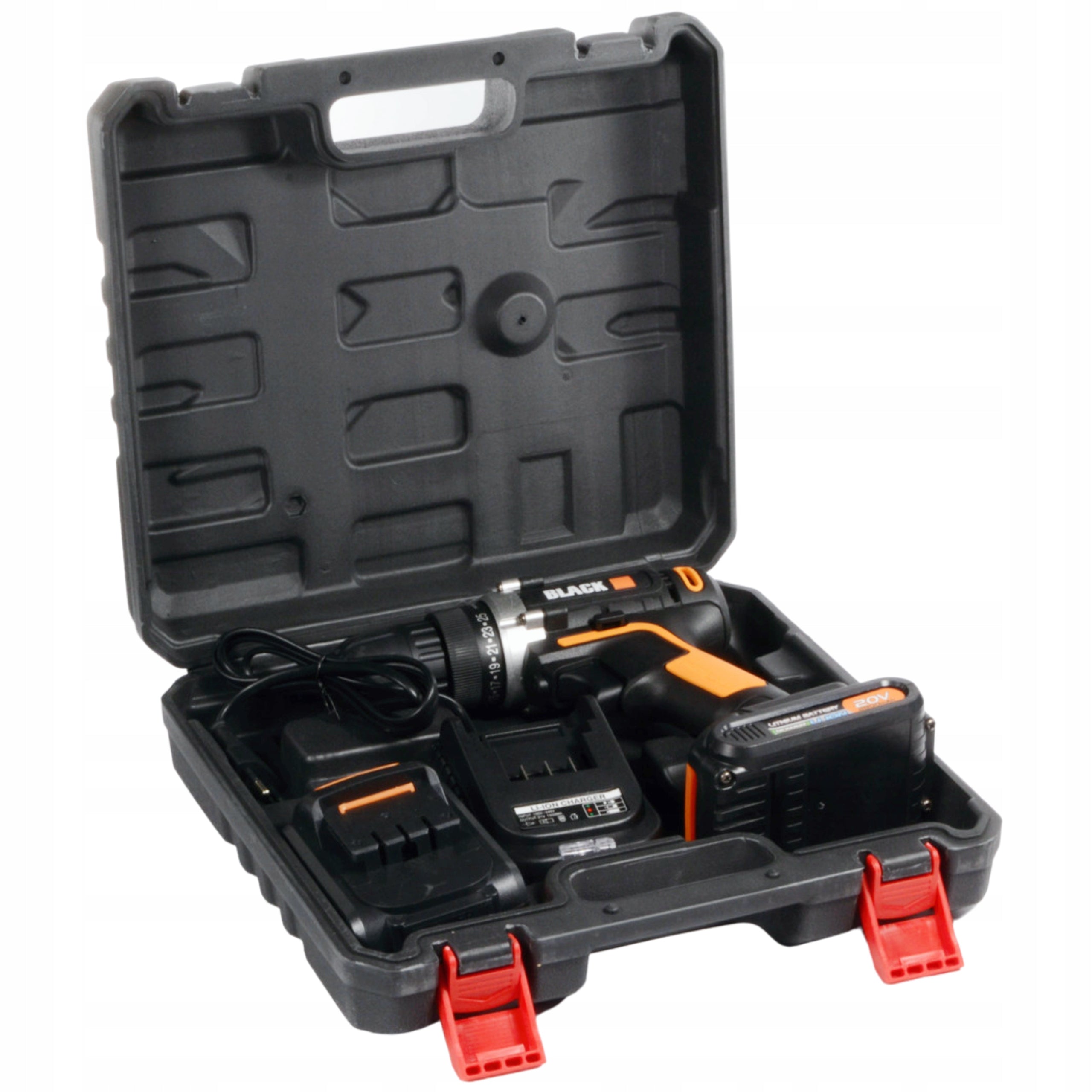 20V Li-Ion juhtmeta trell-kruvikeeraja, Black