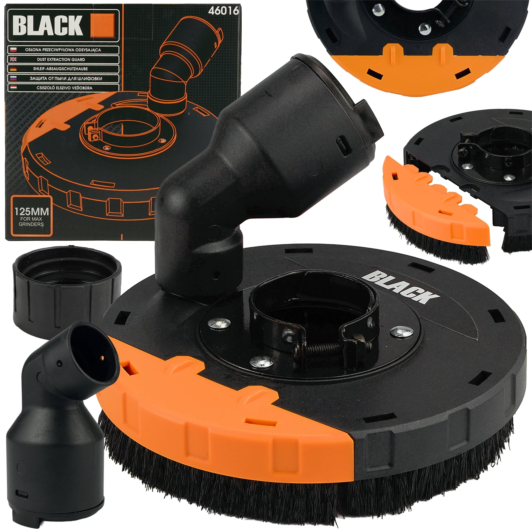 Tolmuimeja kate nurklihvijale 115-125mm Mraki Black