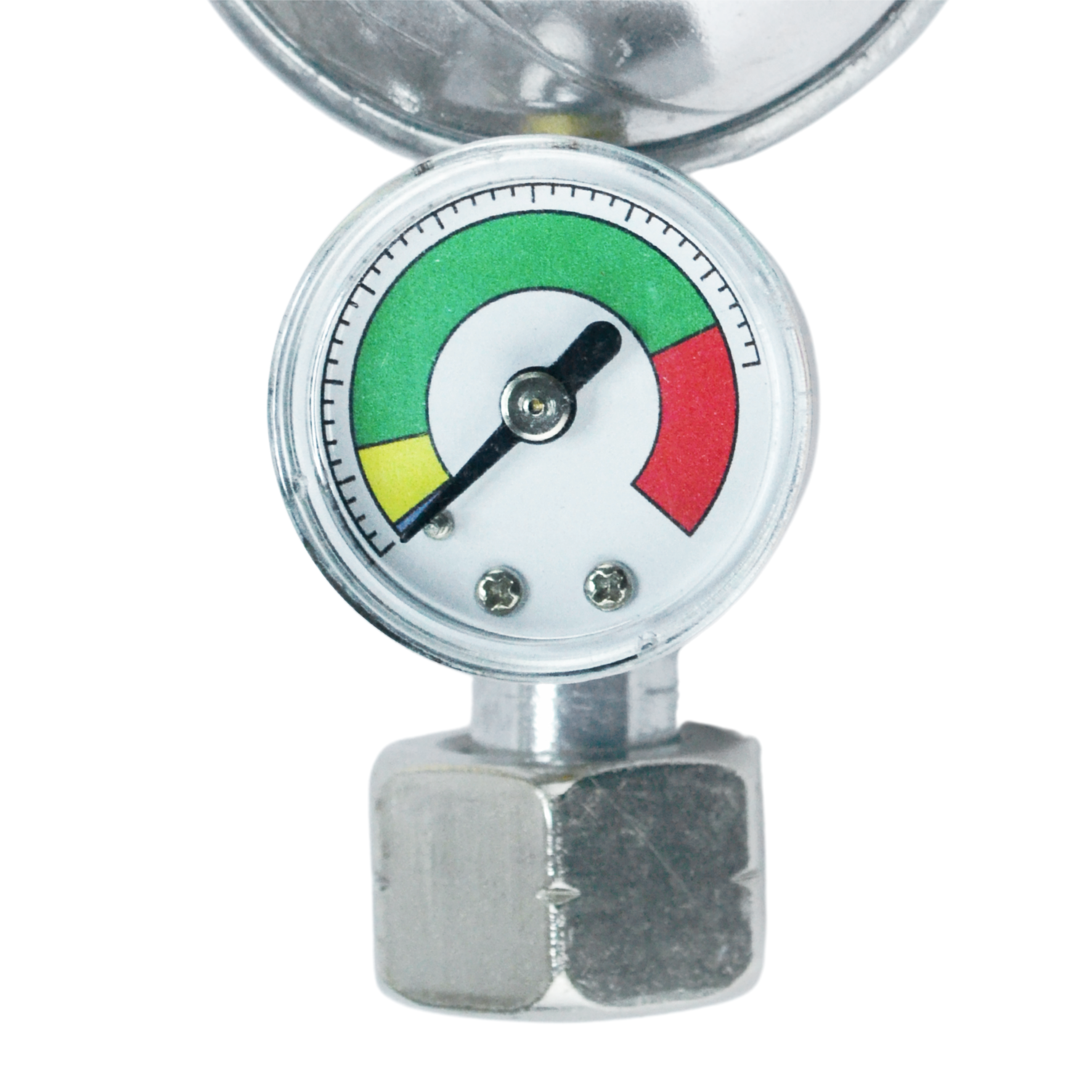 Gas Cylinder Reducer 11kg Propane Butane LPG Pressure Gauge 37 mbar Black