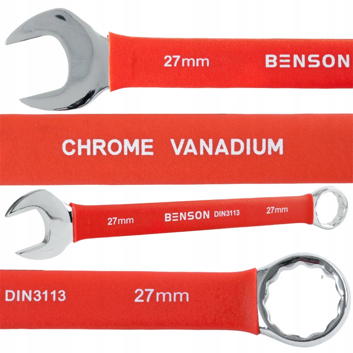 Benson by Black 12-osaline täiskomplekt mutrivõtmeid kummist, 6-27mm