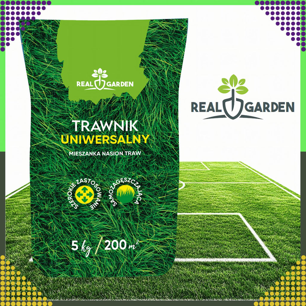 Universaalne tihe ja vastupidav muruseemnesegu 5 kg 200 m² jaoks ROL-019REALGARDEN