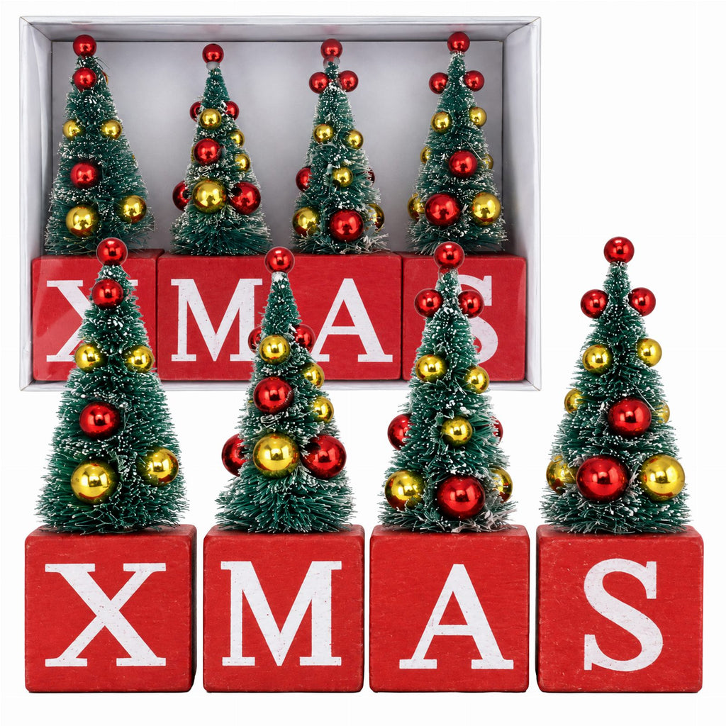 Kuusekujuliste kuubikutega jõululauakaunistus XMAS ornament RC-K-2789