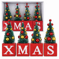 Kuusekujuliste kuubikutega jõululauakaunistus XMAS ornament RC-K-2789