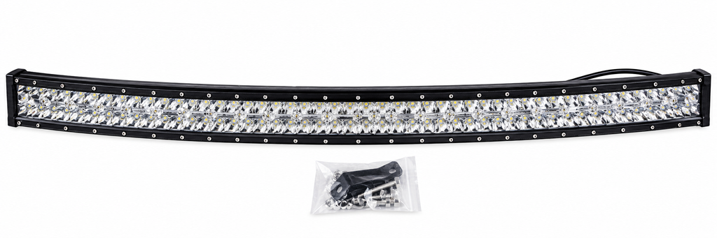 Y1724 1200W LED Car Light Bar 130cm – Curved Aluminium Off-Road Light