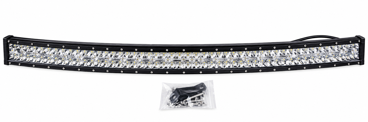 Y1724 1200W LED Car Light Bar 130cm – Curved Aluminium Off-Road Light