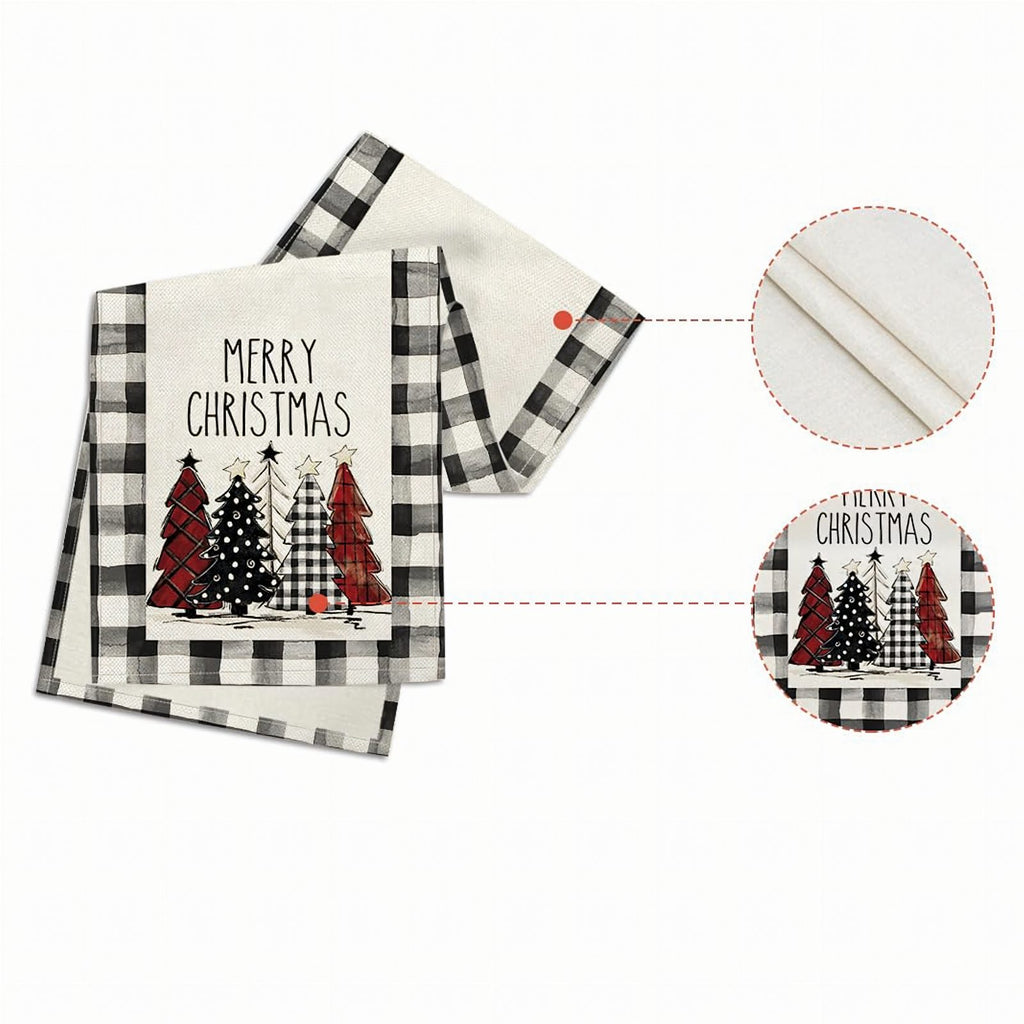 White Table Runner for Christmas Decoration 33x183 cm