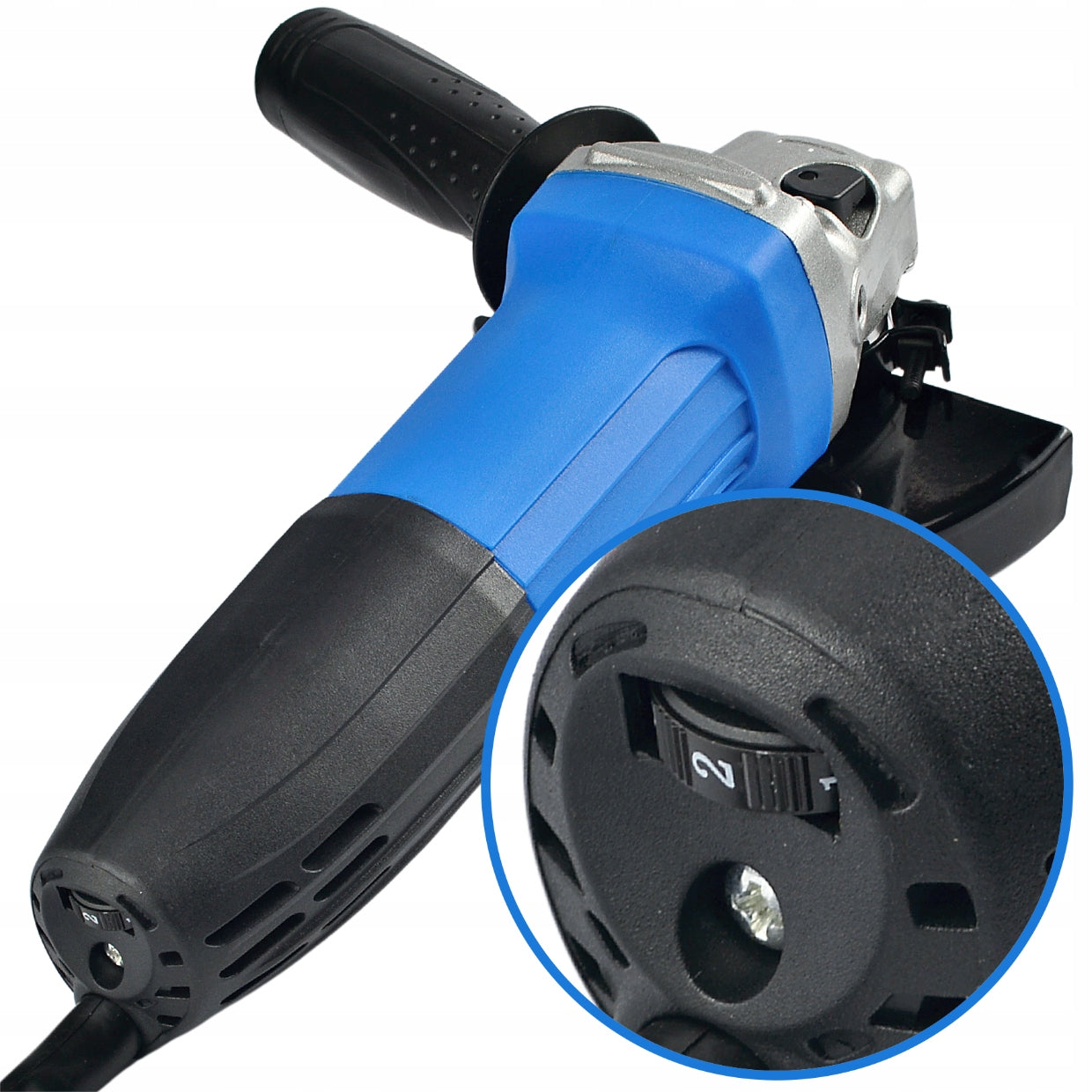 DIAX 125mm kerge ja võimas nurklihvmasin kiiruseregulaatoriga, Black