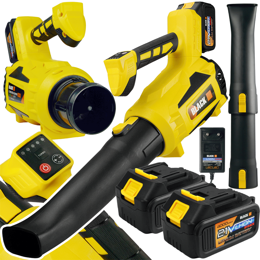 Turbo elektriline juhtmevaba harjadeta lehepuhur 2x 21V 4Ah 300 km/h