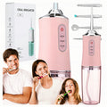 Cordless Dental Water Flosser with 4 Nozzles and 3 Modes 220 ml