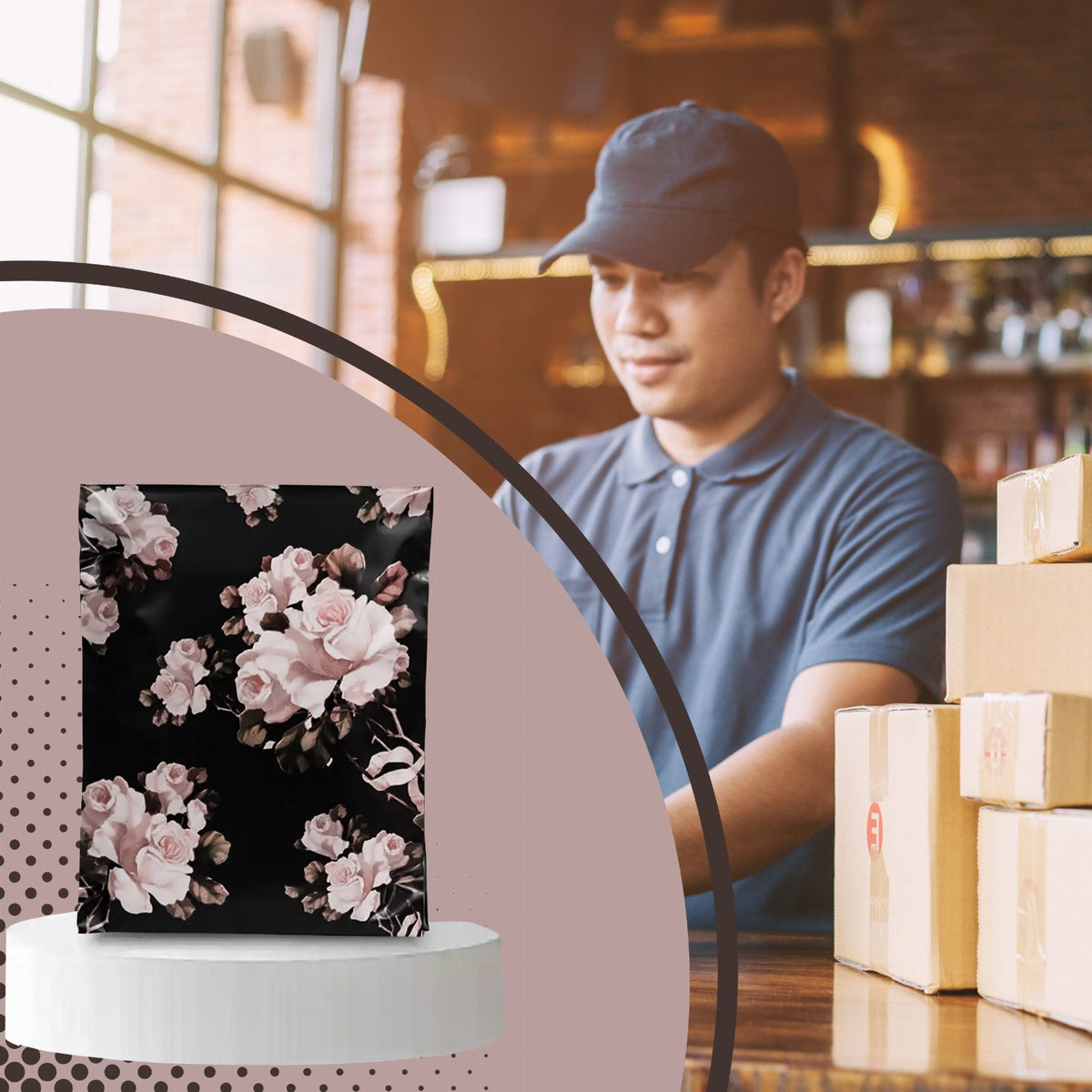 Strong White Courier Mailing Bags 255x370 50 pcs