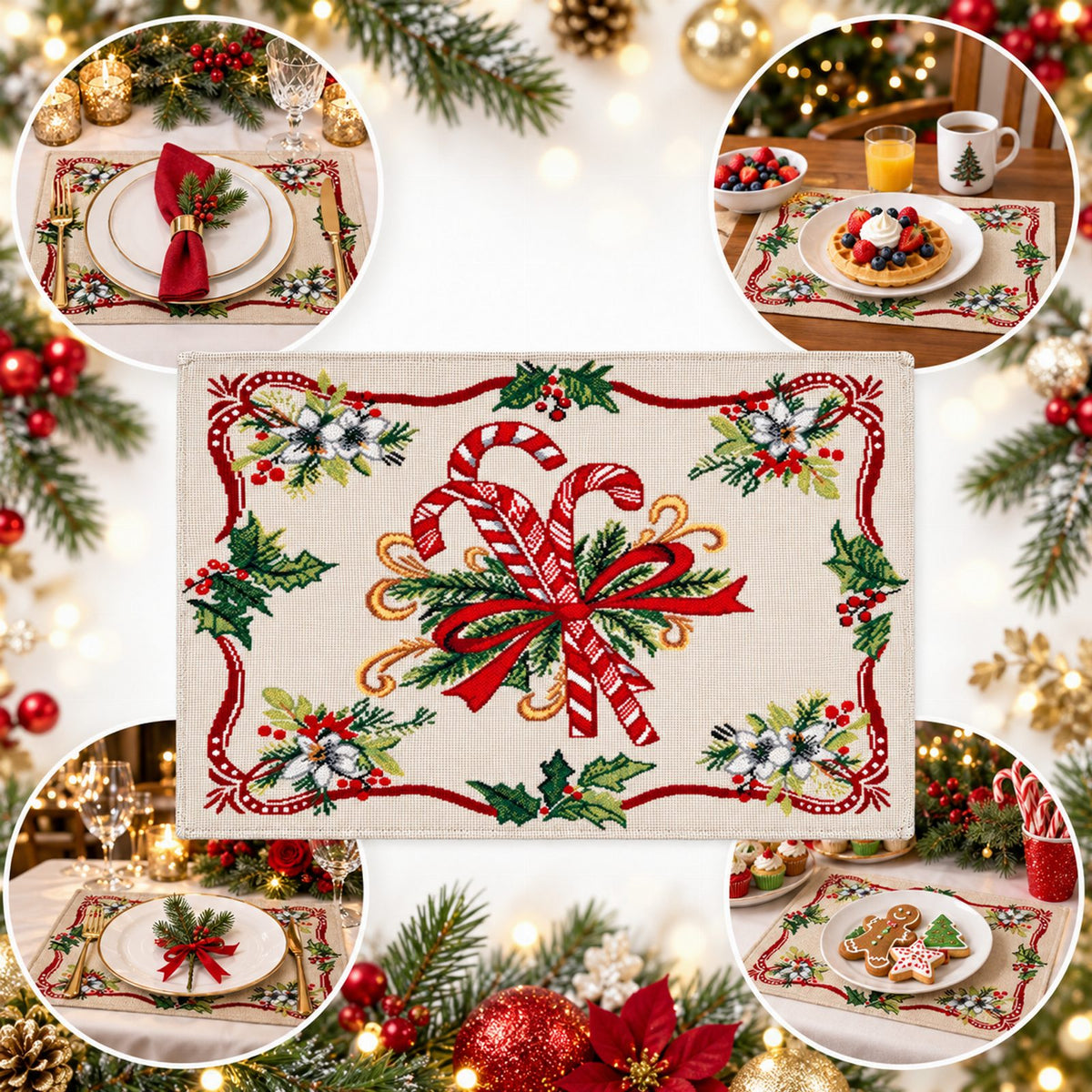 Christmas Table Napkin Protective 33x45cm