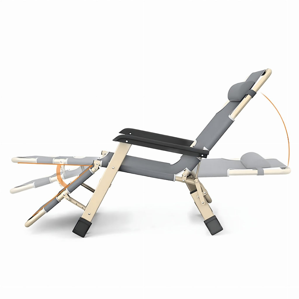 Kokkupandav aia- ja rannalamamistool padjaga 1124-GRY