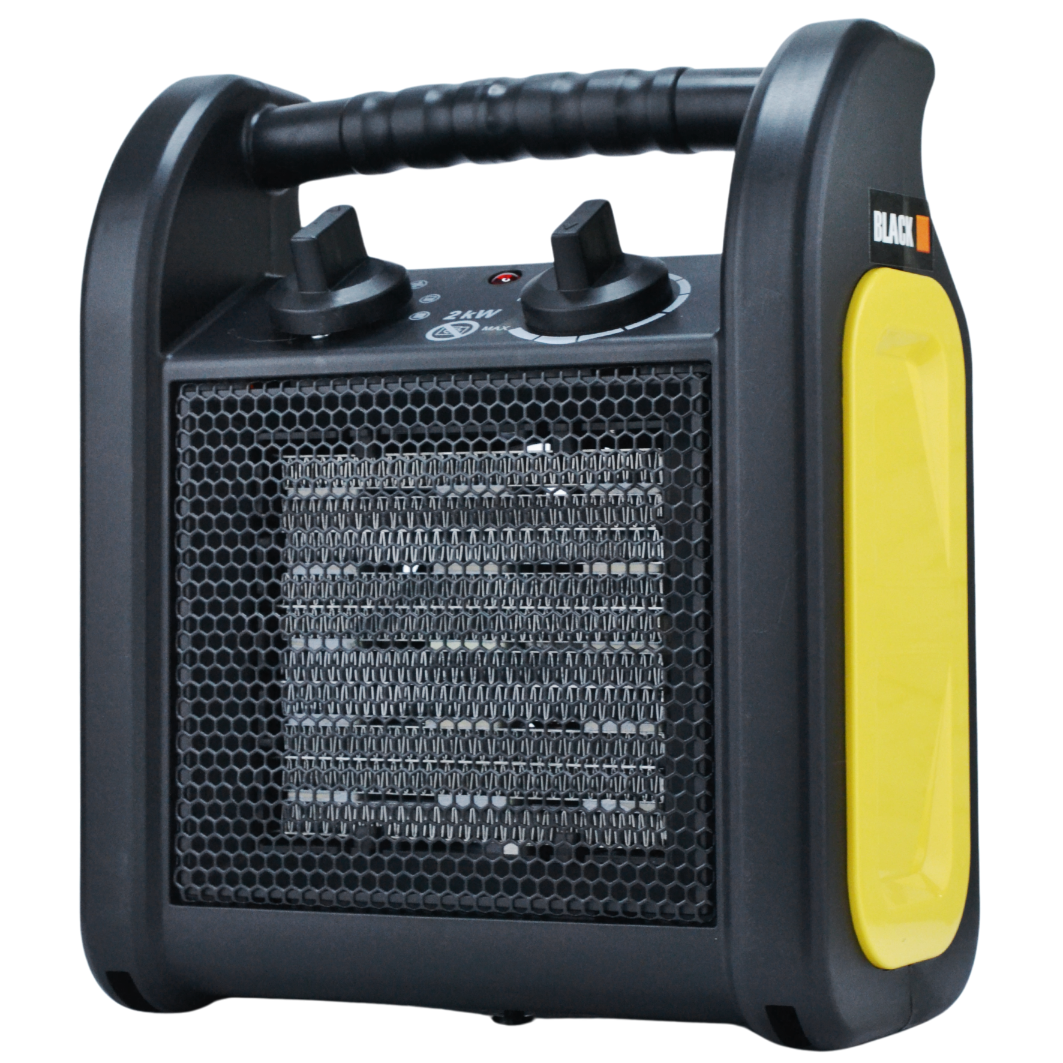 Portable Fan Heater 2000W (2 kW) Black