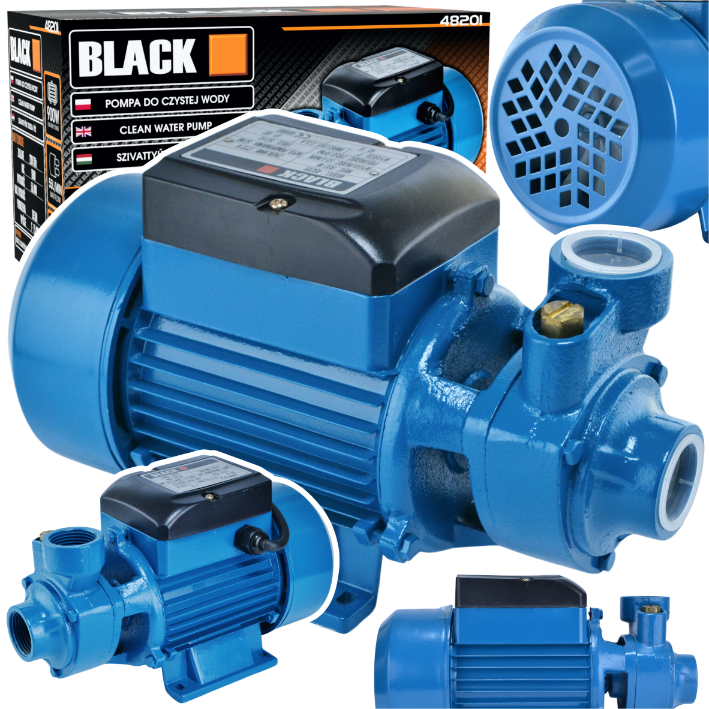 Black Garden Pump 900W – High Performance with IP68 Protection for Clean Water