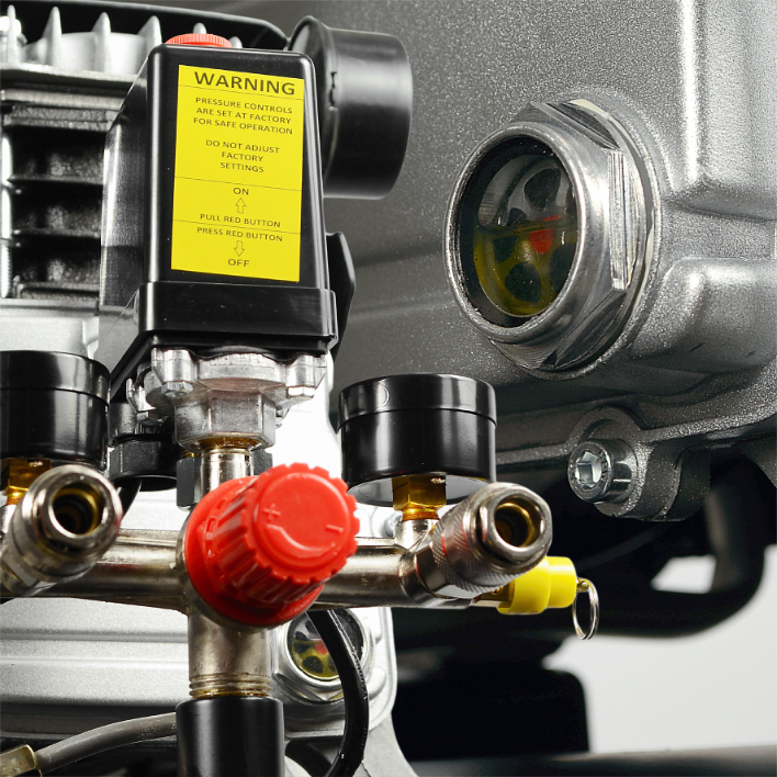 Professionaalne 50L Black õhukompressor 2.8KW tõhus