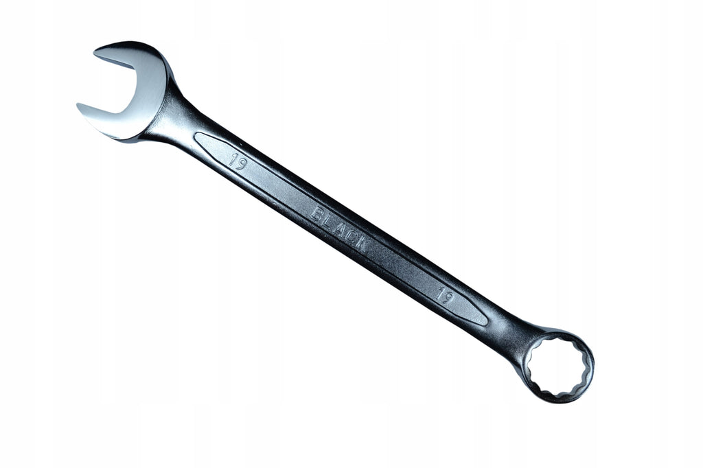 19mm Black CRV Open-End Ring Spanner