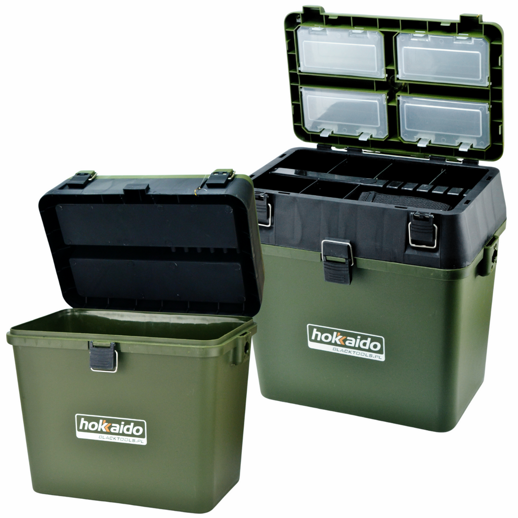 Hokkaido 3-in-1 Fishing Box with Seat Stool and Compartments