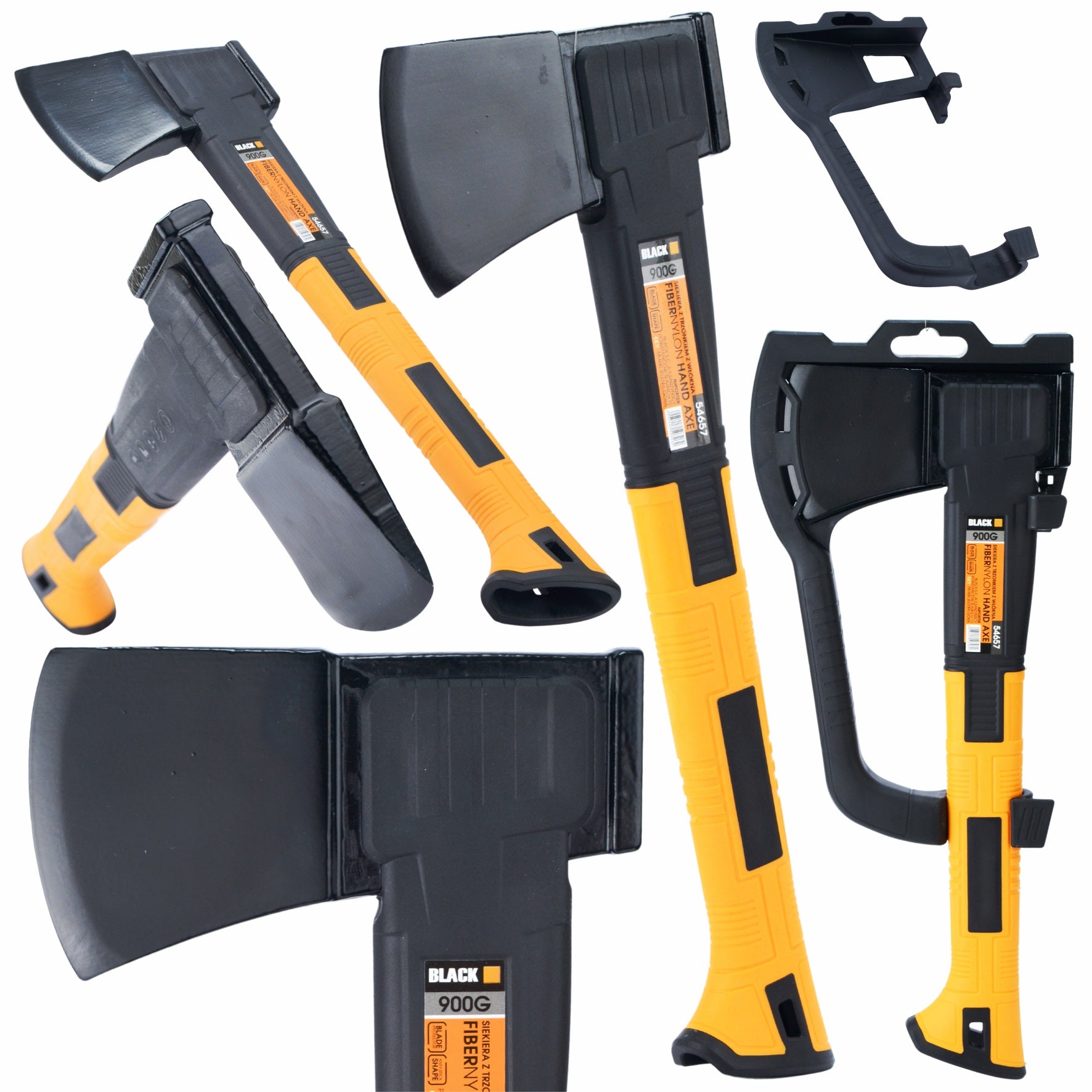 AXE 900G UNIVERSAL HATCHET WITH FIBER NYLON HANDLE, BLACK