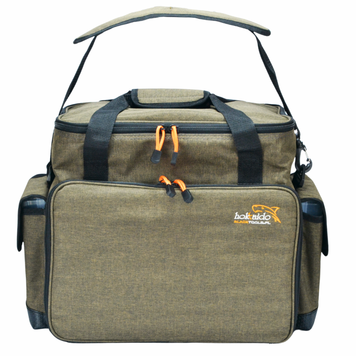 Suur Hokkado kalastuskott õlarihmaga, 6 karpi, jäik põhi, 35x47x23 cm