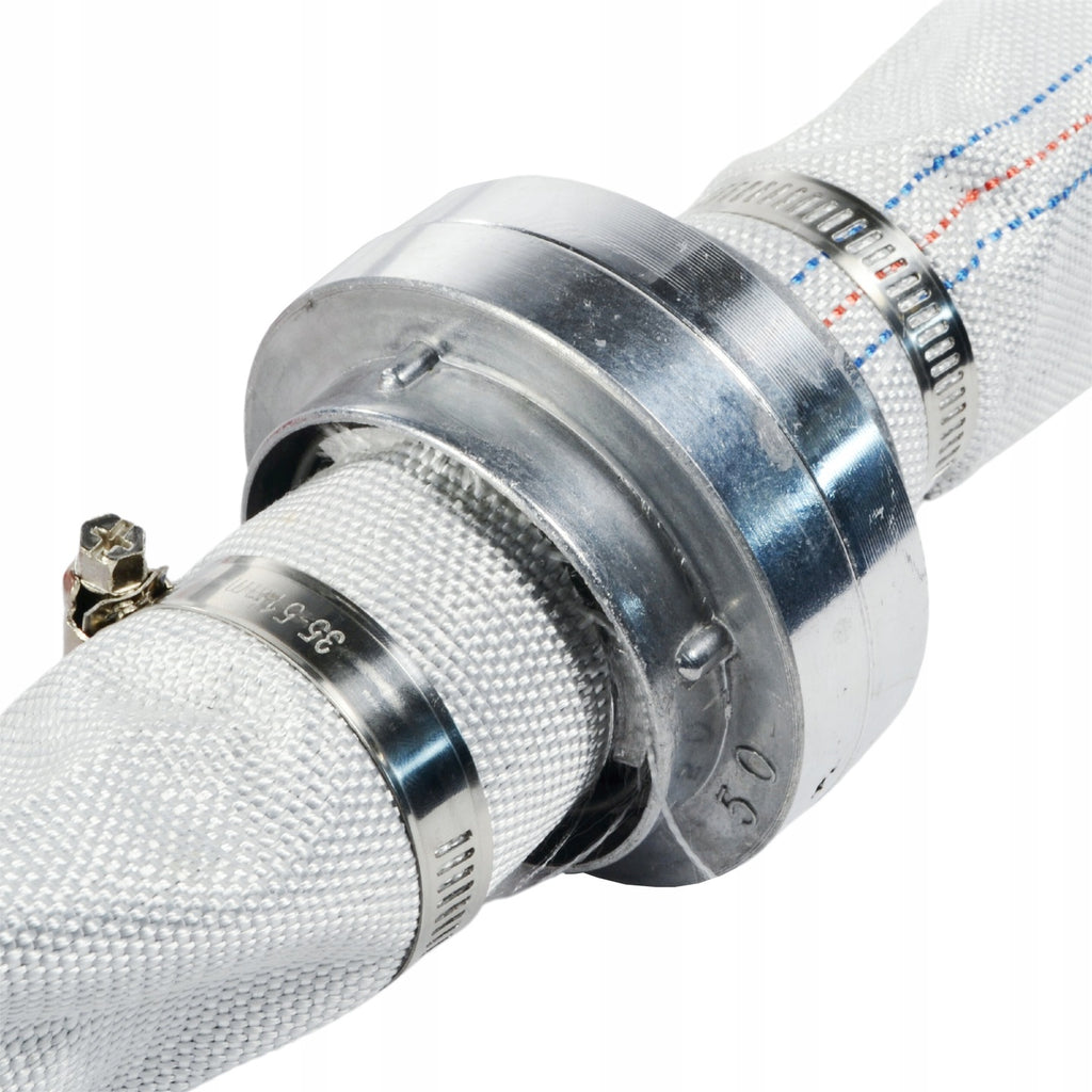 2-Inch 30M Fire Hose Canvas for Water Septic Tank with Quick Couplings for Pump