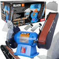 Bench Disc-Belt Grinder Black 150/686, 250W, Double Function, Soft Start (C25)