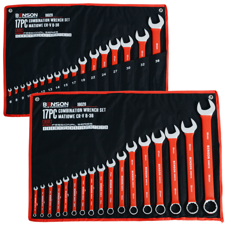 Benson by Blac 17-osaline kummist silmusvõtmete komplekt, suurused 6-36