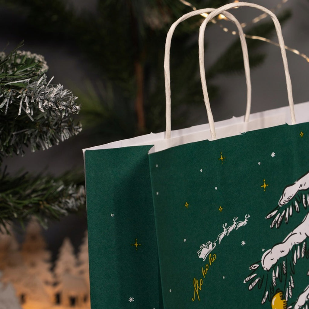 Christmas Gift Bags Green Tree 25 pcs