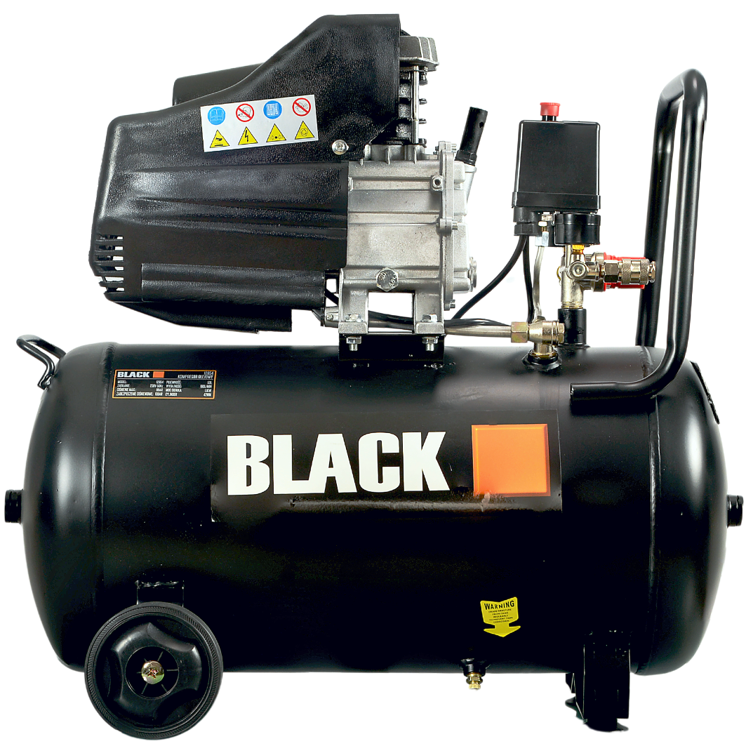 Professional 50L Black Oil Compressor 2.8KW Efficient