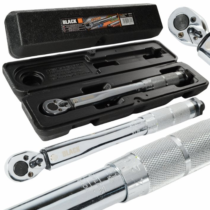 Must momentvõti lukustusega 5-25 Nm 1/4"