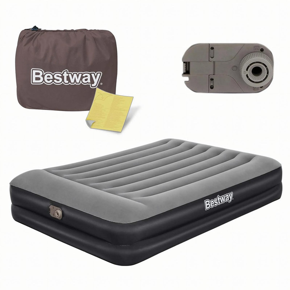 Bestway TriTech täispuhutav madrats integreeritud pumbaga 203 × 152 × 46 cm 67403