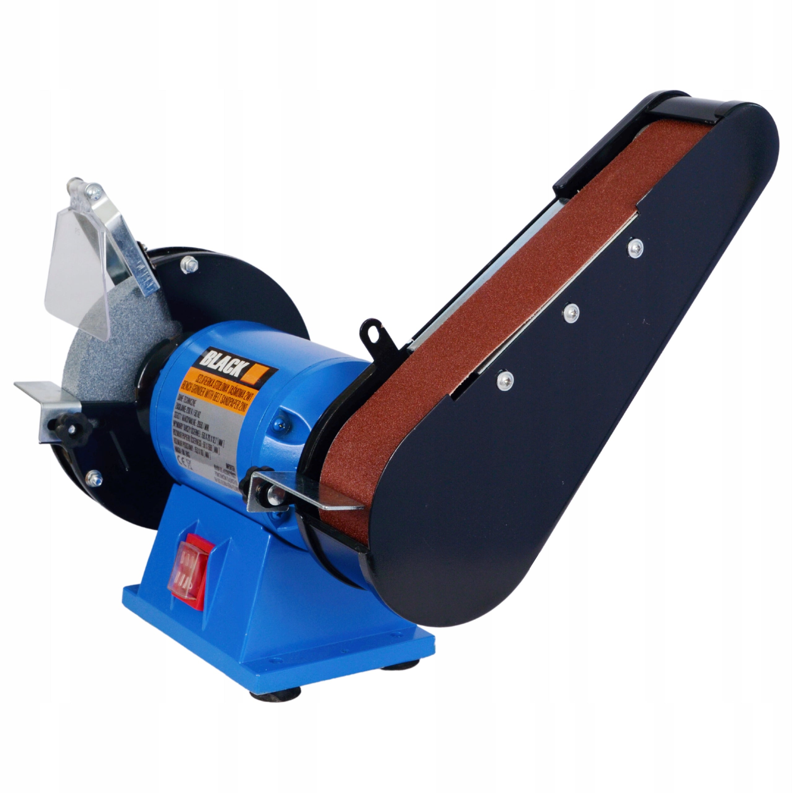 Pingiga kettas-lintlihvija Black 150/686, 250W, kahekordne funktsioon, pehme käivitus