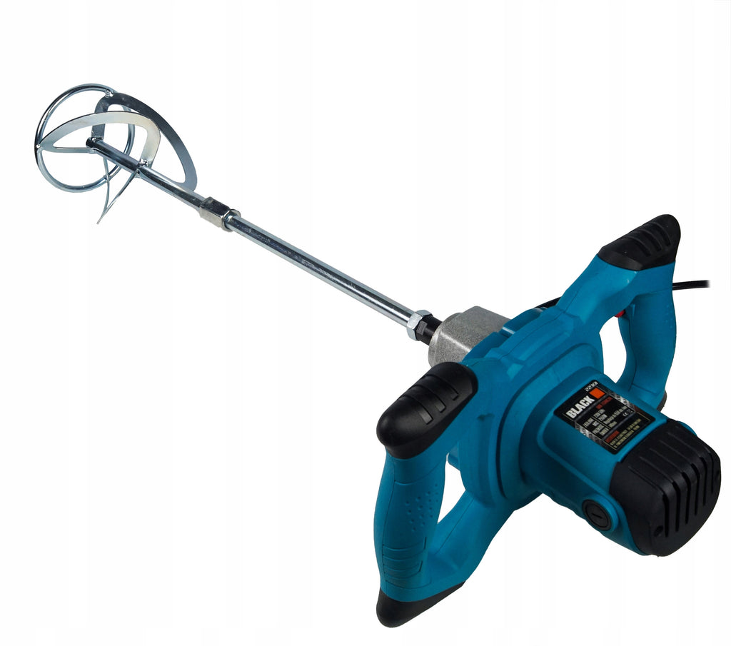 1200W Black Mixer for Mortar, Glue, Concrete, Paint, and Plaster