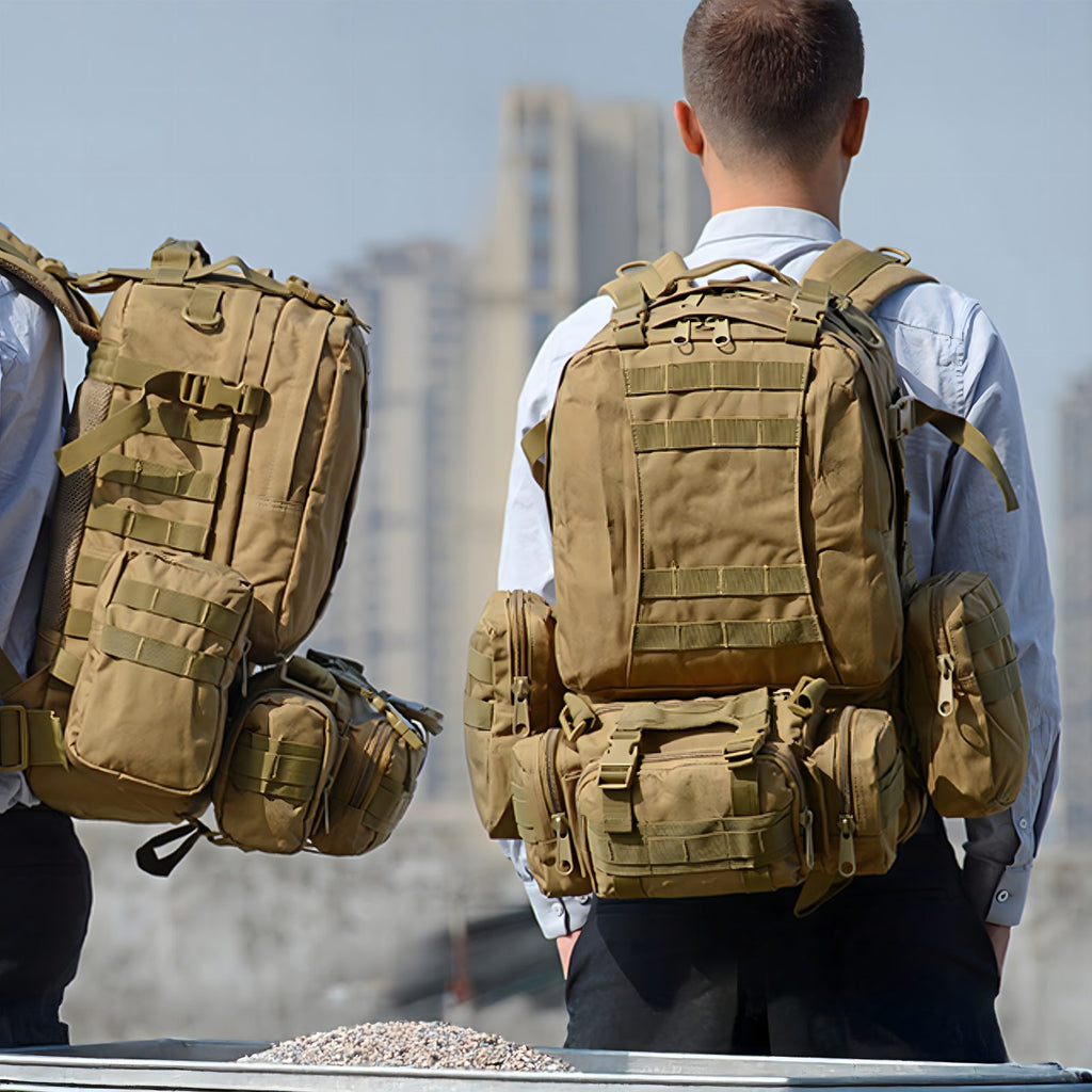 Military Tactical Backpack 4-in-1 Large 50L Green