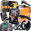 MIGOMAT MIG FCAW MMA 250A Flux Gas Backlight Black Set Welder