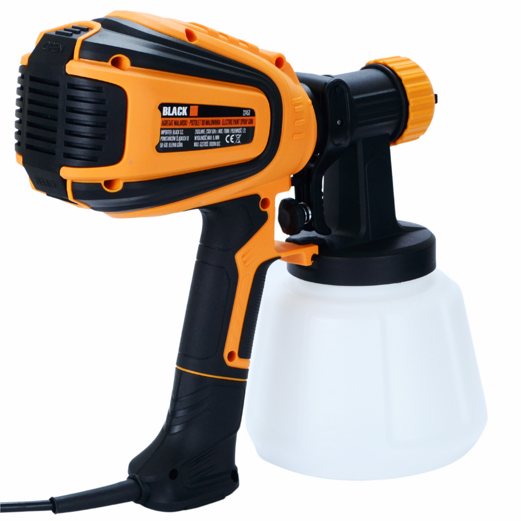 700W seinavärviprits koos 4 düüsi, suur komplekt, Black