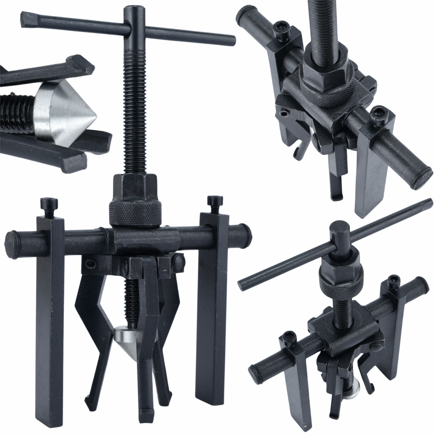 3-haruline sisemine laagrilõtku eemaldaja 15-65 mm Black