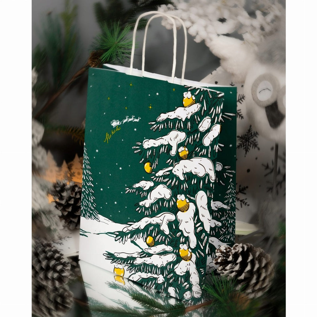 Christmas Gift Bags Green Tree 25 pcs