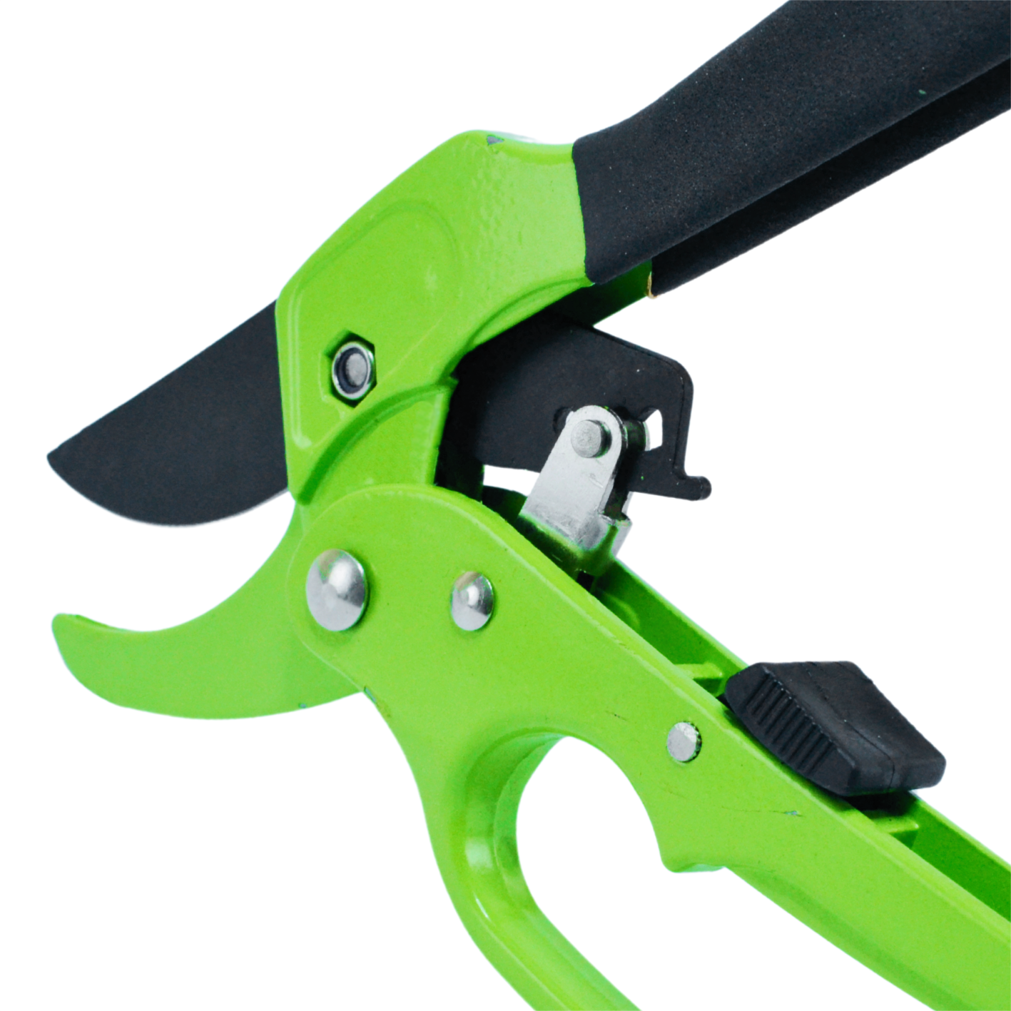 Black Garden Pruner with Ratchet Mechanism