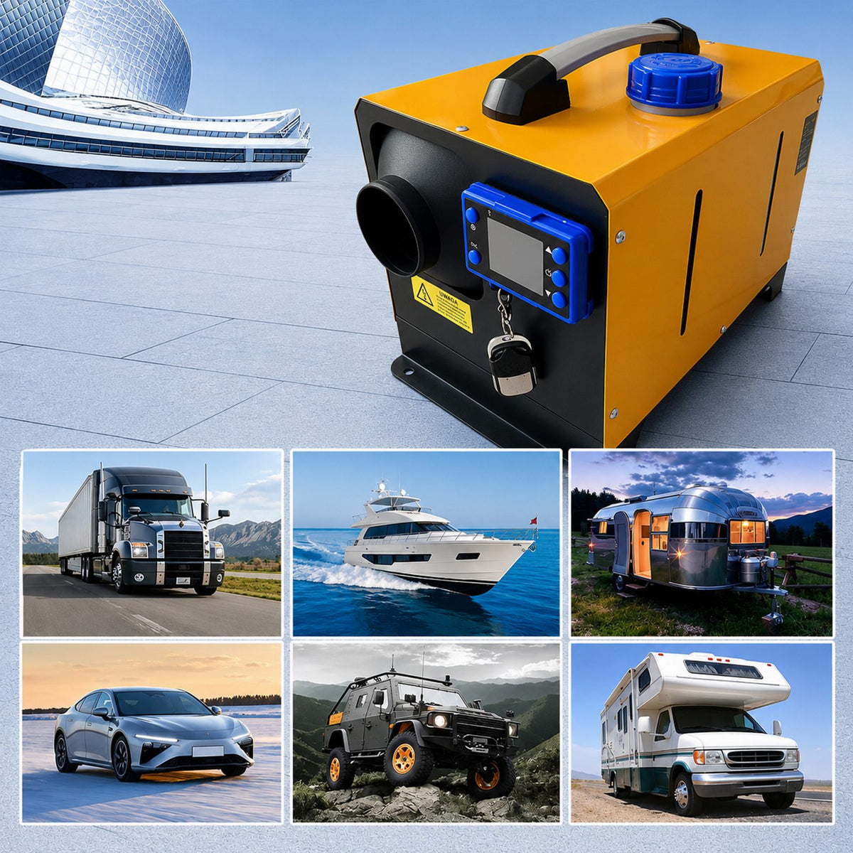 WEBASTO 8 kW 12/24 V Bluetoothiga diiselsoojendi RC-K-2569