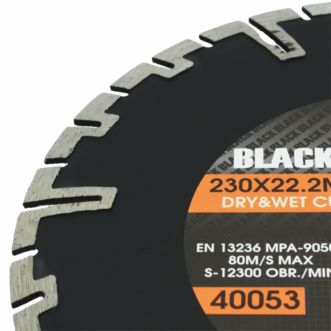 Teemantketas sügavlõikuseks betoonile, tellistele, kiviplaatidele 230mm x 22.2 Black