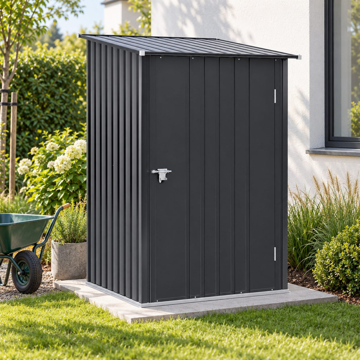 Metal Garden Tool Shed 160x98x103cm