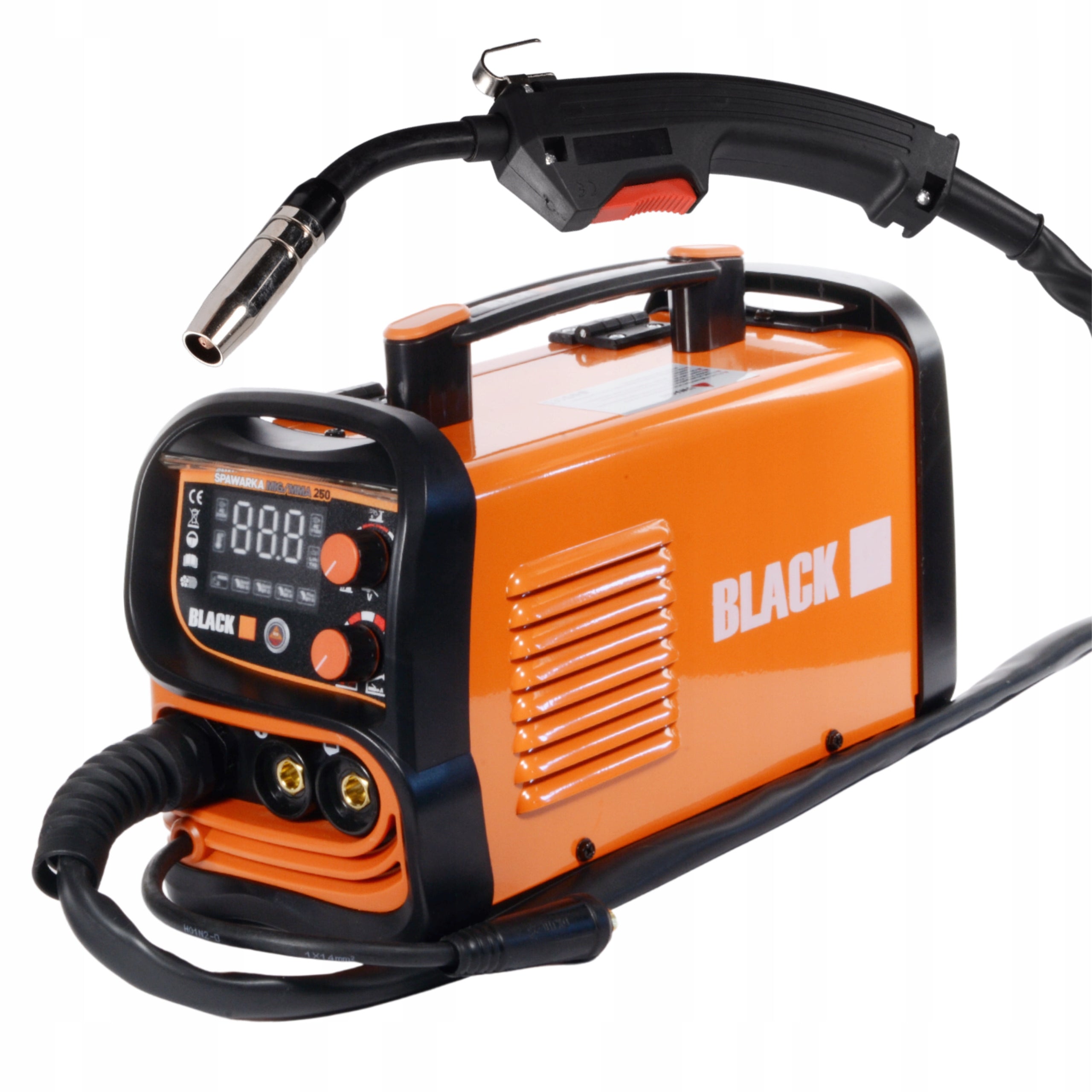 250A Flux MIG MAG MMA TIG Lift keevitusseade gaasiga Black