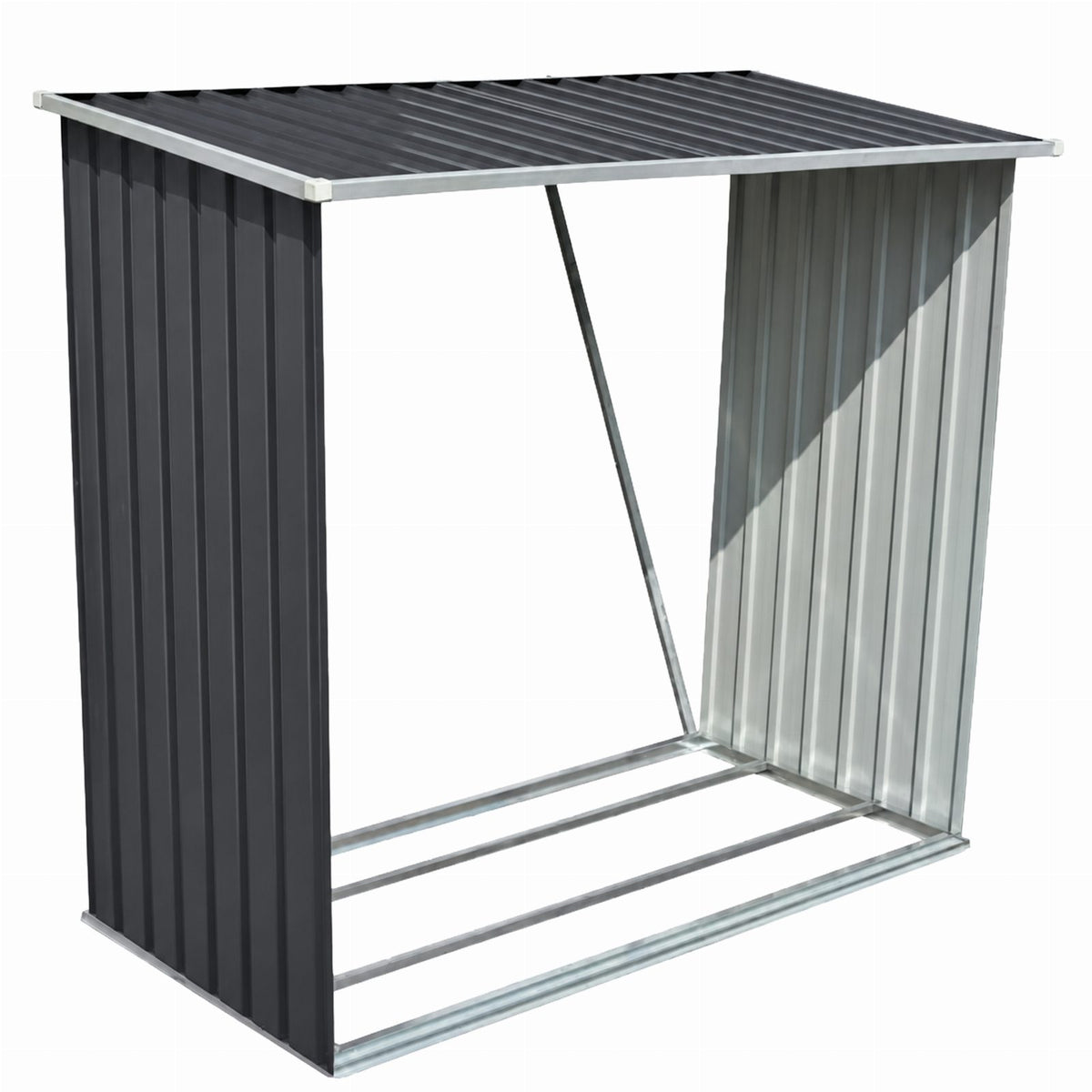 Metallist aia küttepuude hoiukuur 163 × 83 × 154 cm RC-K-2879
