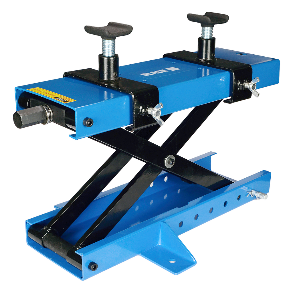 500 kg mehaaniline kruviga mootorratta tõstealus, Black