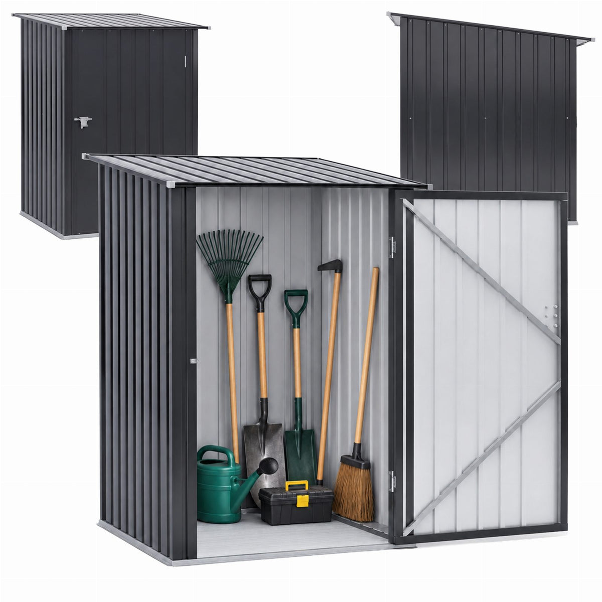 Metal Garden Tool Shed 160x98x103cm
