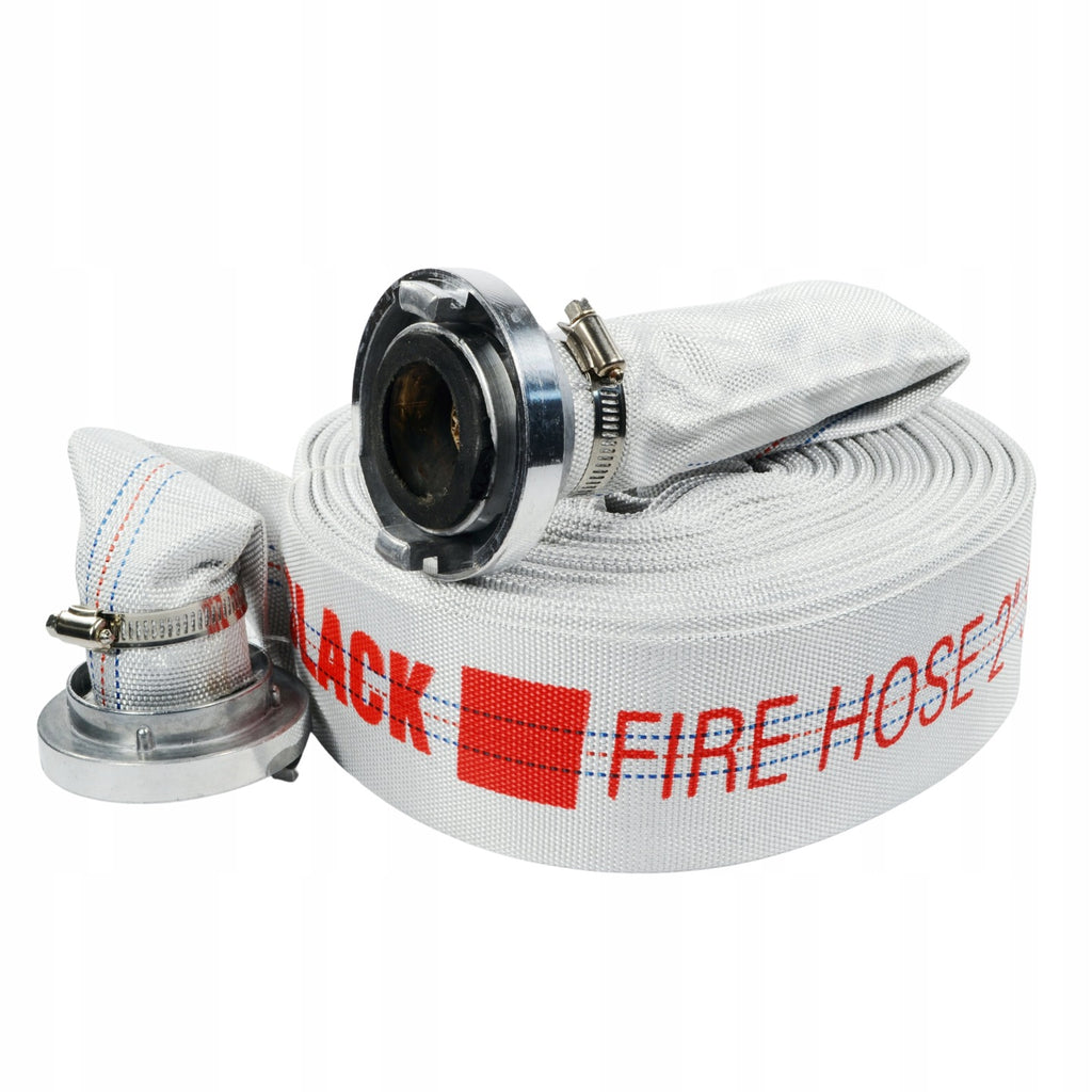 2-Inch 30M Fire Hose Canvas for Water Septic Tank with Quick Couplings for Pump