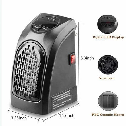 Eco Heater kaasaskantav pistiksoojendi 450 W, termostaat - Ostuklikk