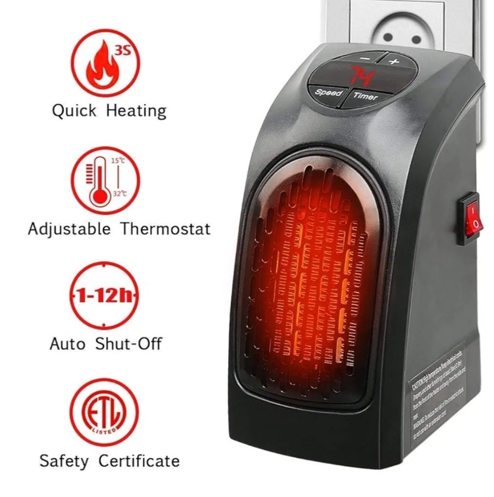 Eco Heater kaasaskantav pistikuga soojendi 450 W termostaadiga