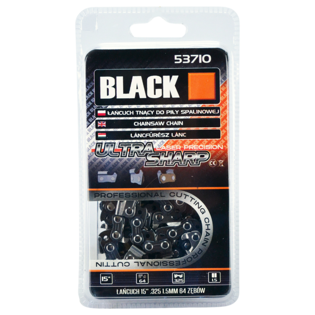 Lõikekett Husqvarna saele 325", 1.3mm, 64 lüli, 15" (38cm), Black