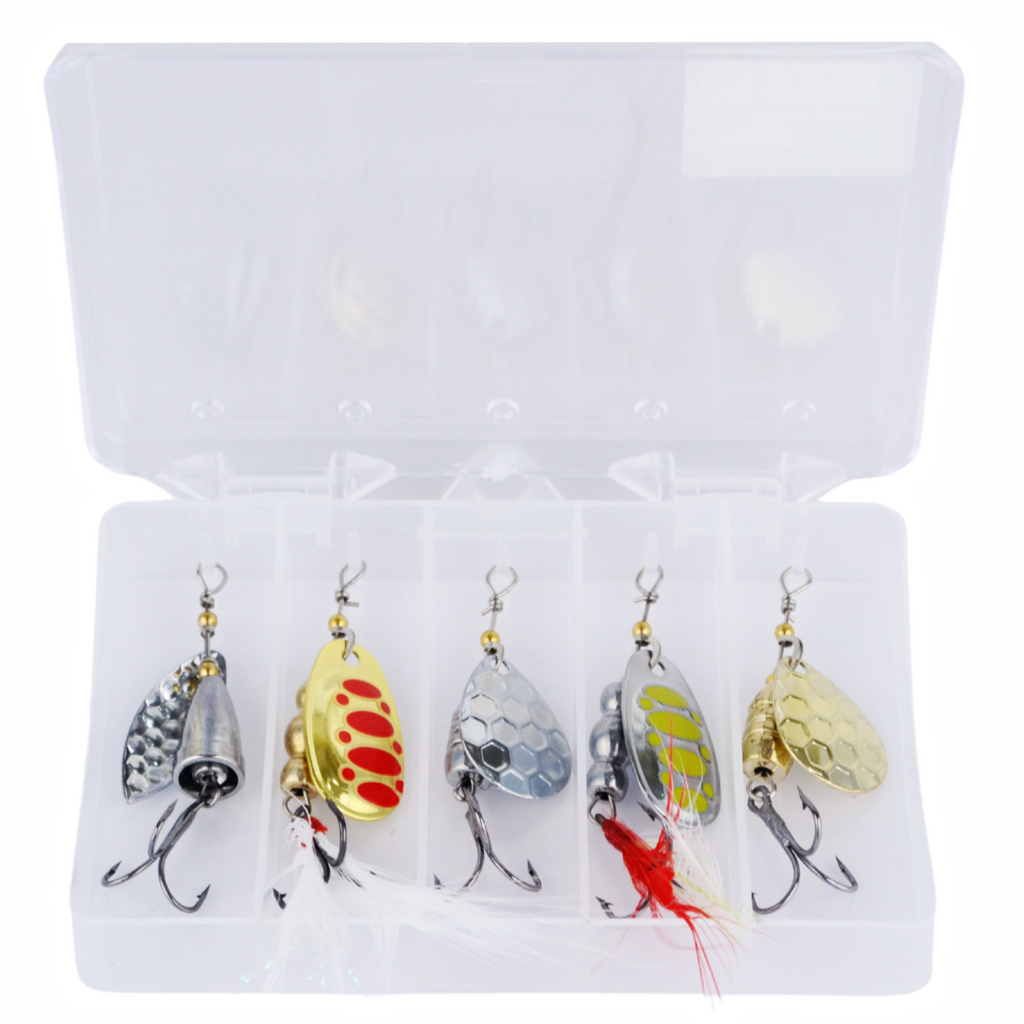 5 tk mitmevärvilised 5g Hokkaido spinninglandid karbis